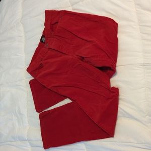 BDG red corduroy pants straight leg size 25